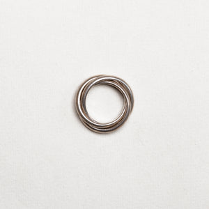 Vintage Sterling Silver Tiffany Trinity Triple Ring