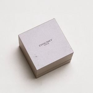 Vintage Chaumet White Gold Stud Earrings with Diamond and Amethyst