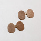 Vintage 9ct Oval Gold Cufflinks