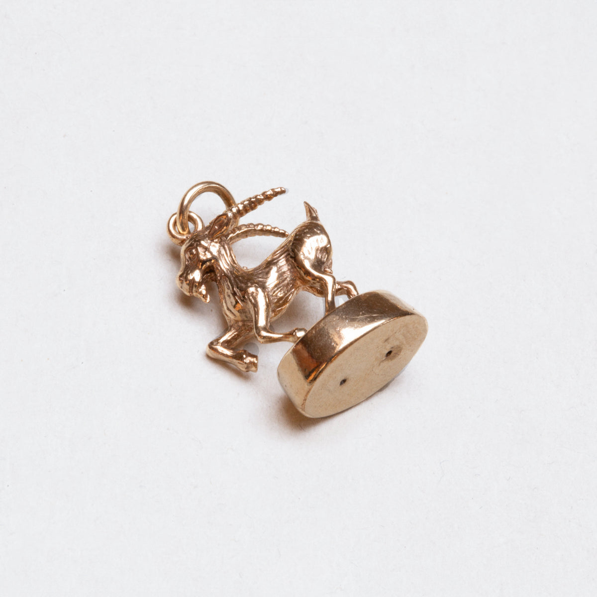 Vintage 9ct Gold Capricorn Pendant Charm