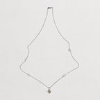 Vintage William Welstead Platinum Necklace with Rough-Cut Diamonds