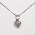 Vintage William Welstead Platinum Necklace with Rough-Cut Diamonds
