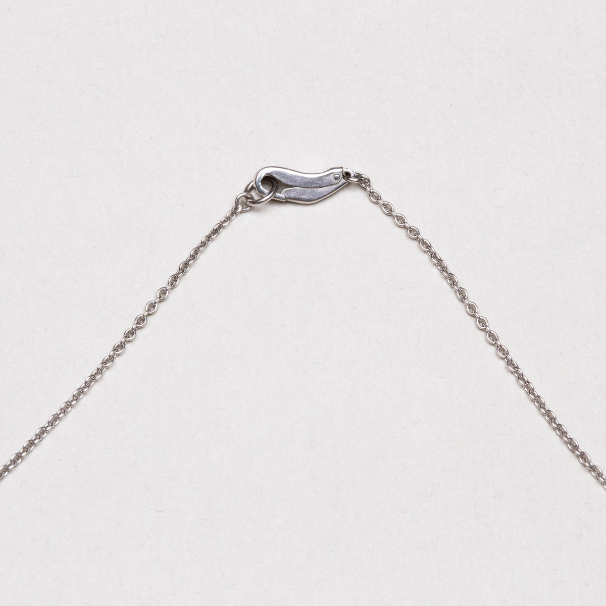 Vintage William Welstead Platinum Necklace with Rough-Cut Diamonds