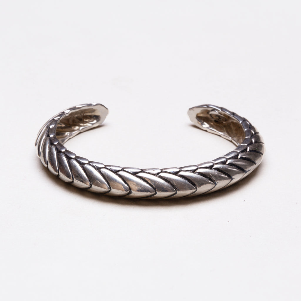 Vintage Sterling Silver "Pangolin" Cuff Bracelet