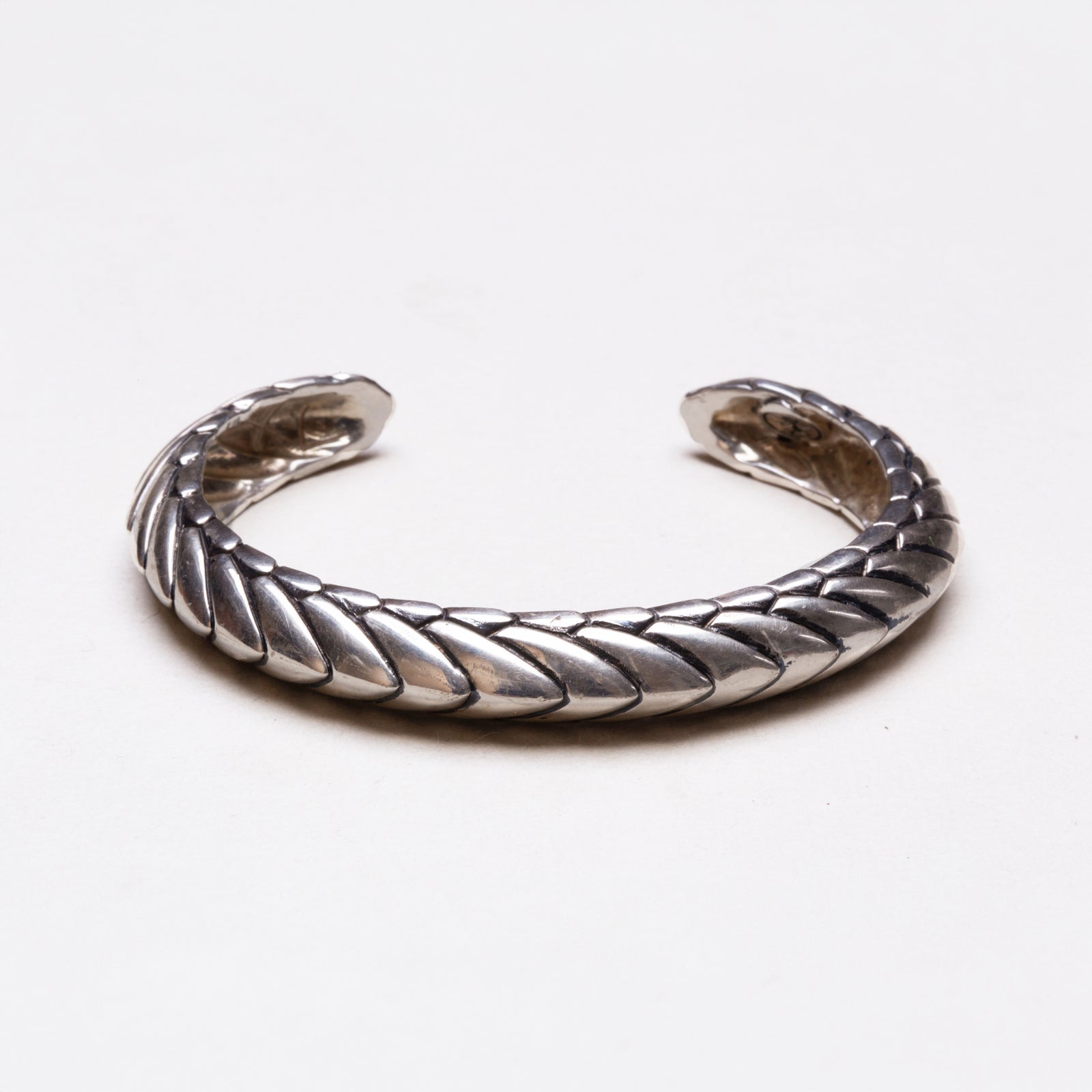 Vintage Sterling Silver "Pangolin" Cuff Bracelet