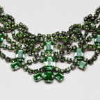 Vintage Tom Binns Green Crystal Necklace