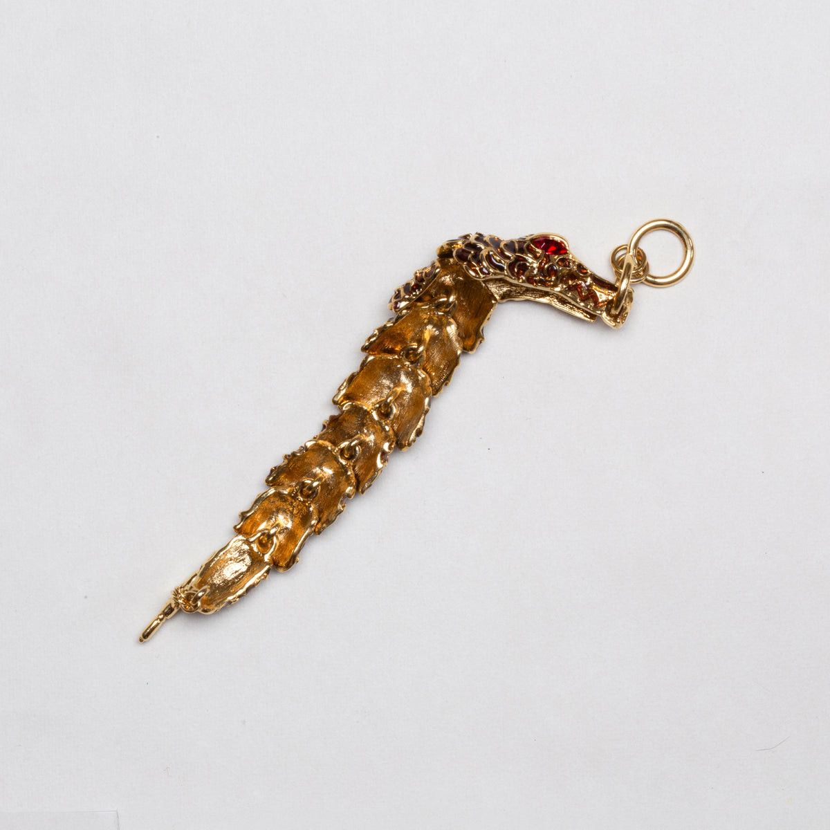Vintage Enamel Dragon/Serpent Scale Toggle Bracelet