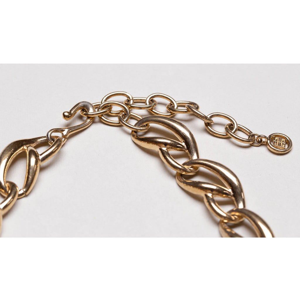 Vintage Givenchy Gold Link Chain Necklace
