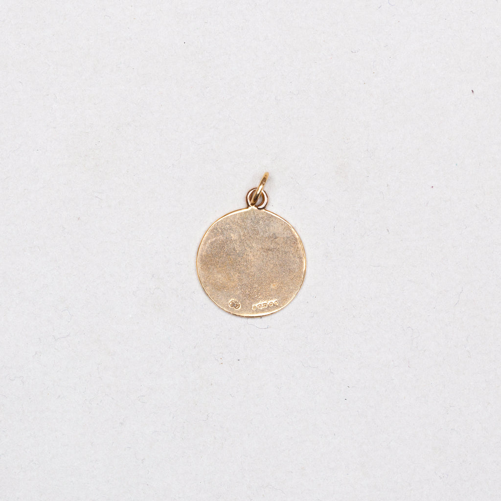 Vintage 9ct Gold Aquarius Charm Pendant