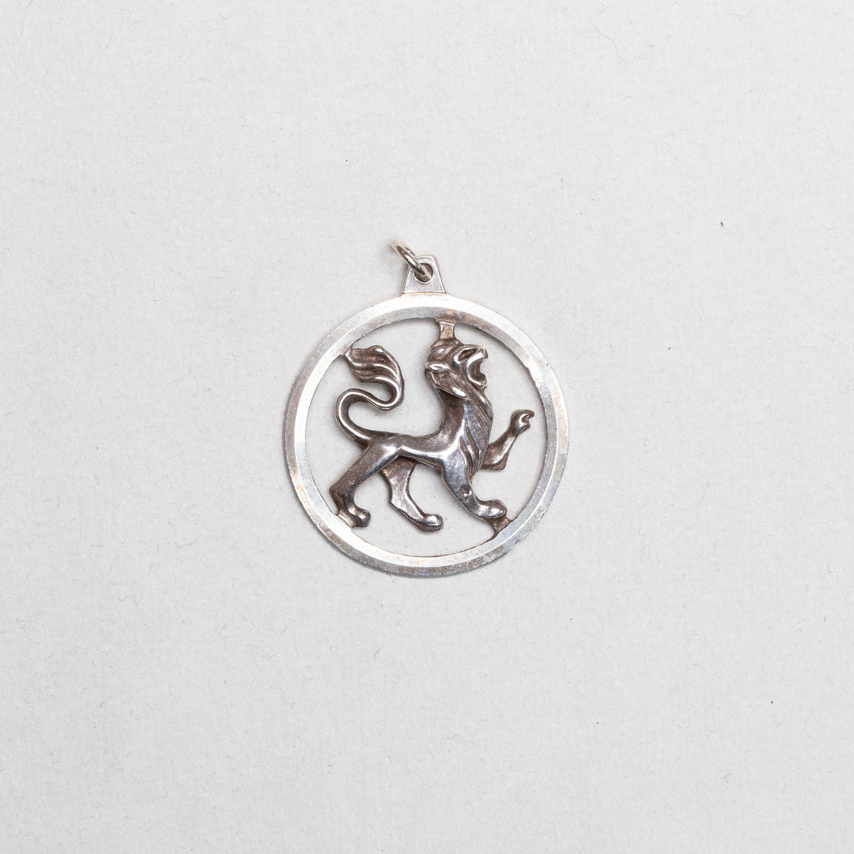 Vintage Silver Leo Pendant Charm