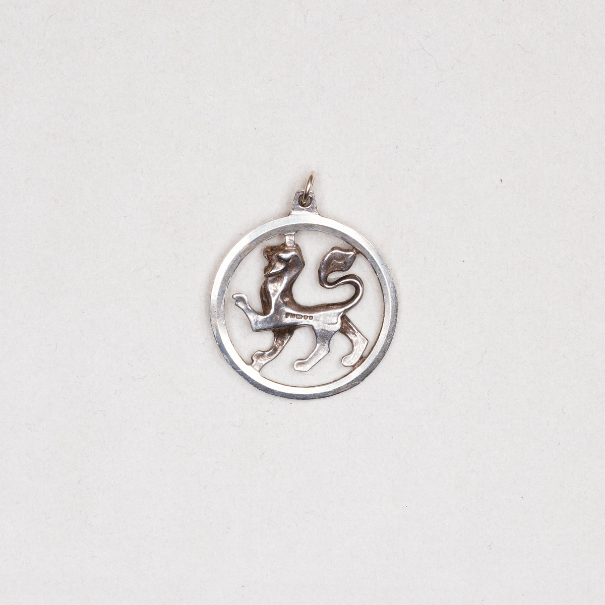 Vintage Silver Leo Pendant Charm