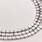 Vintage Kramer Silver-Tone Triple Strand Necklace