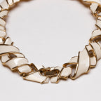 Vintage Givenchy Enamel Woven Necklace