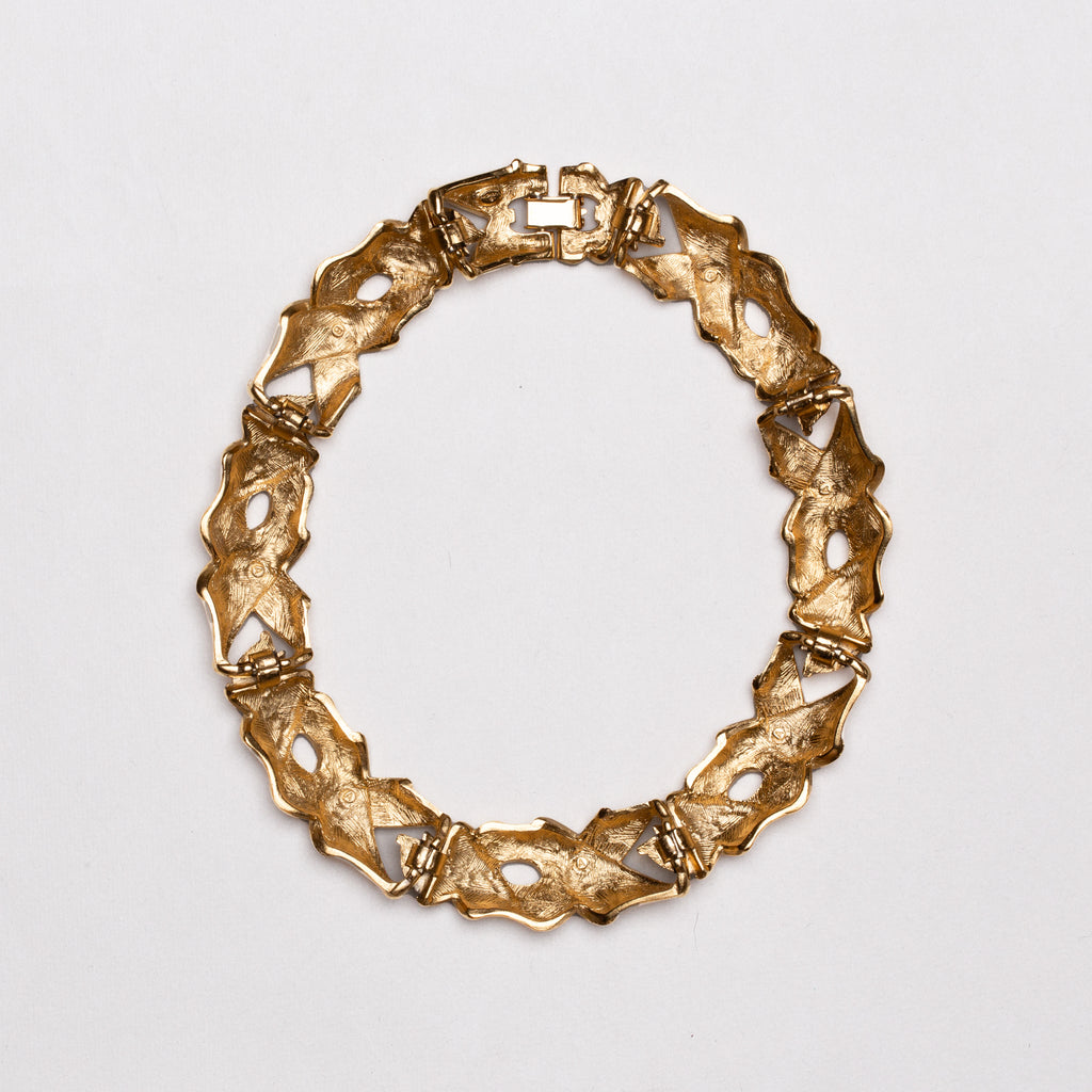 Vintage Givenchy Enamel Woven Necklace