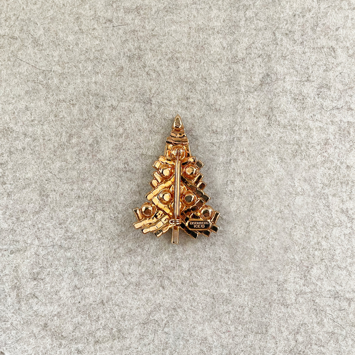 Vintage Christmas Tree Brooch by Eisenberg
