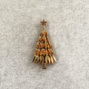 Vintage Christmas Tree Brooch by Eisenberg