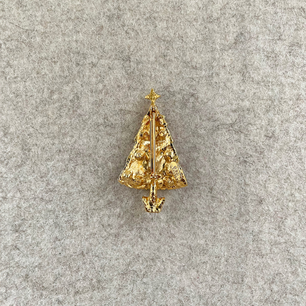 Vintage Christmas Tree Brooch by Eisenberg