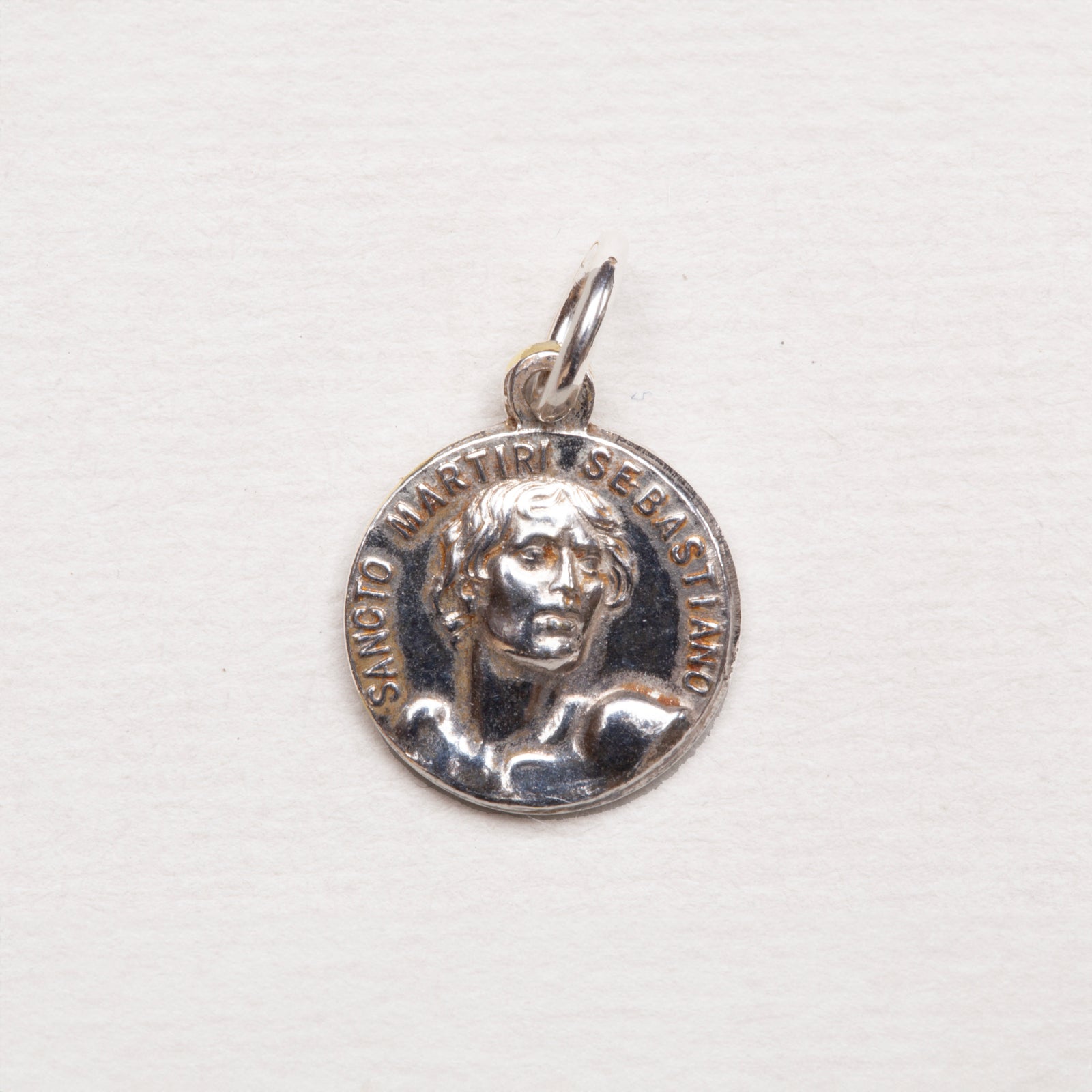 Silver St Sebastian Charm Pendant