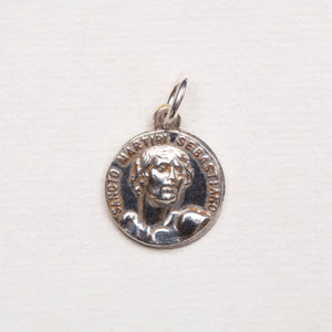 Silver St Sebastian Charm Pendant