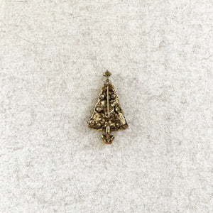 Vintage Christmas Tree Brooch by Eisenberg