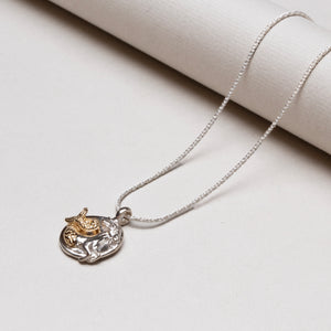 Sterling Silver Zodiac Pendant Charm Necklace