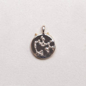 Sterling Silver Zodiac Pendant Charm Necklace
