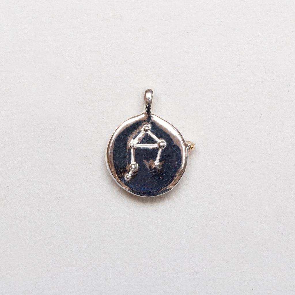 Sterling Silver Zodiac Pendant Charm Necklace