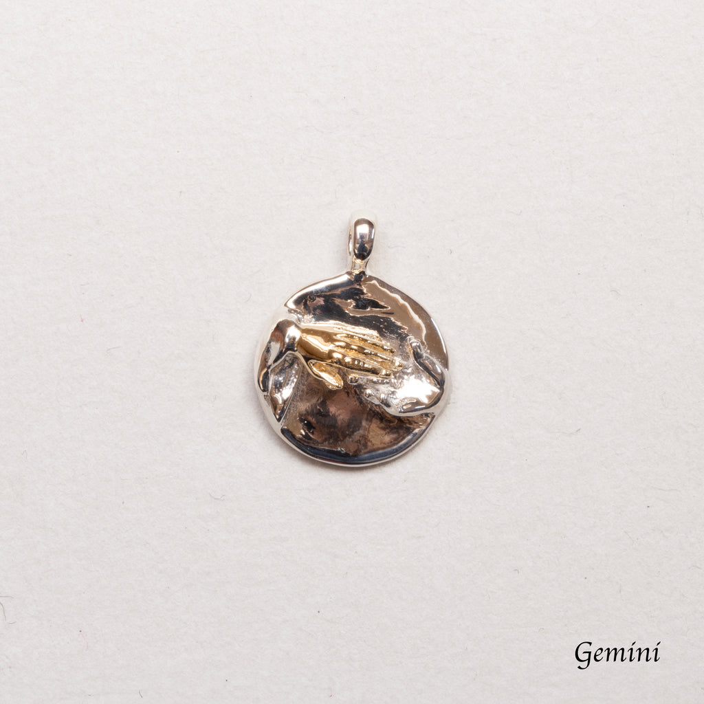 Sterling Silver Zodiac Pendant Charm Necklace