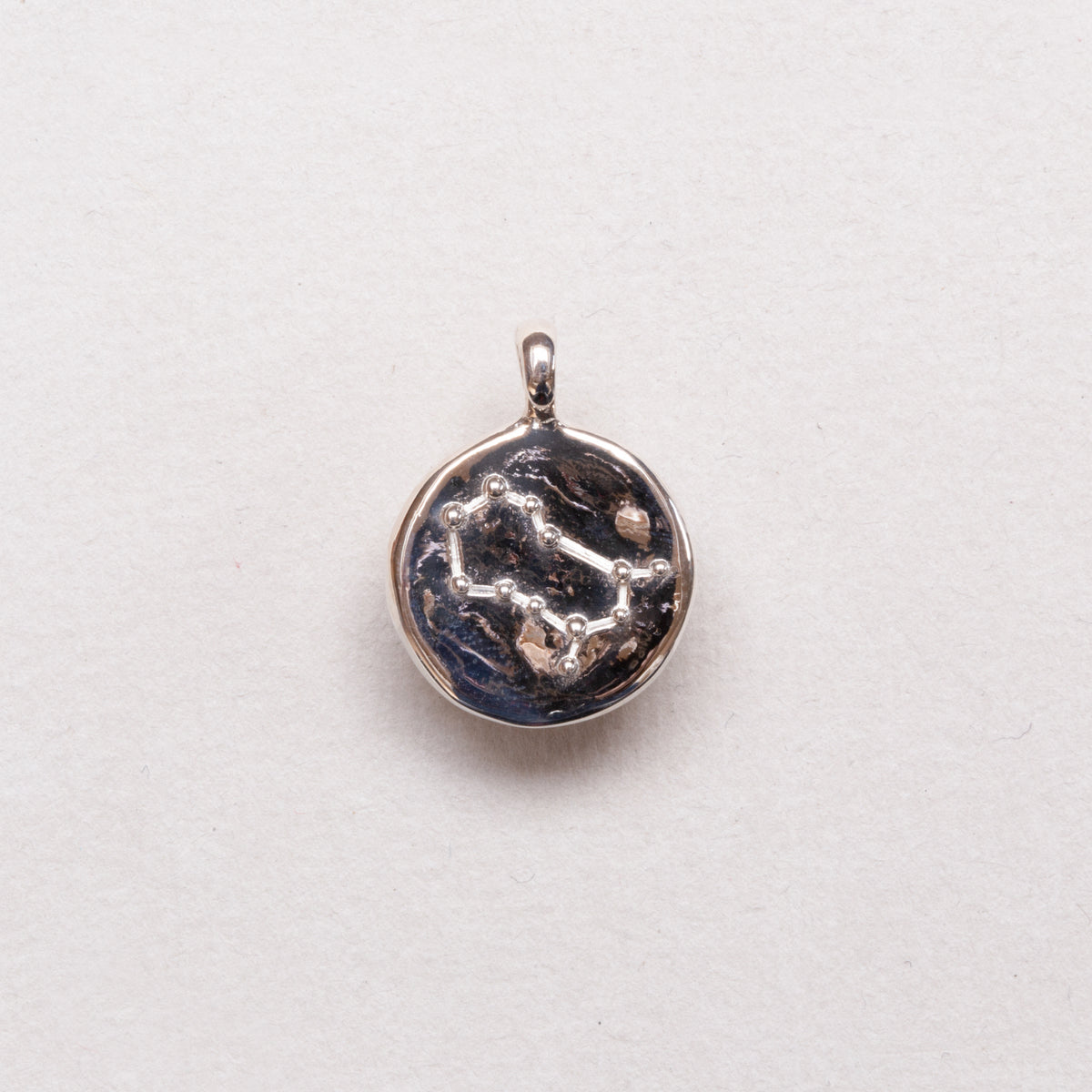 Sterling Silver Zodiac Pendant Charm Necklace