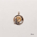 Sterling Silver Zodiac Pendant Charm Necklace