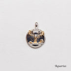 Sterling Silver Zodiac Pendant Charm Necklace
