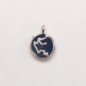 Sterling Silver Zodiac Pendant Charm Necklace