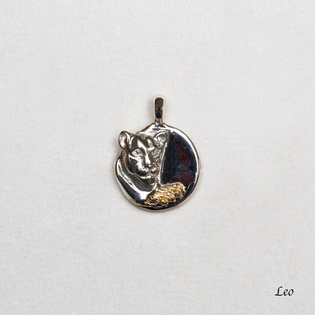 Sterling Silver Zodiac Pendant Charm Necklace
