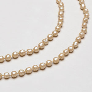 Vintage Chanel Faux Pearl Long Necklace