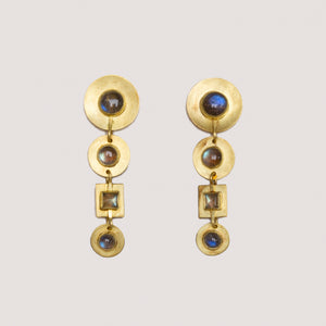 Vintage Daphne Krinos 18ct Gold Earrings Set