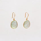 Vintage Pippa Small Gold-plated Earrings with Green Tourmaline