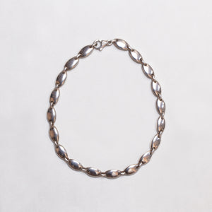 Vintage Tiffany Silver Pebble Link Choker Necklace & Bracelet