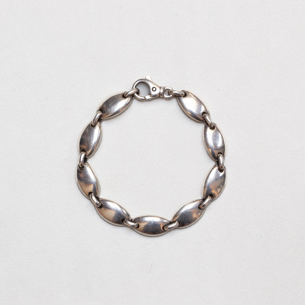 Vintage Tiffany Silver Pebble Link Choker Necklace & Bracelet