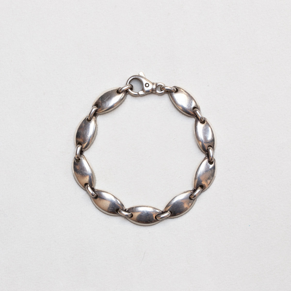 Vintage Tiffany Silver Pebble Link Choker Necklace & Bracelet