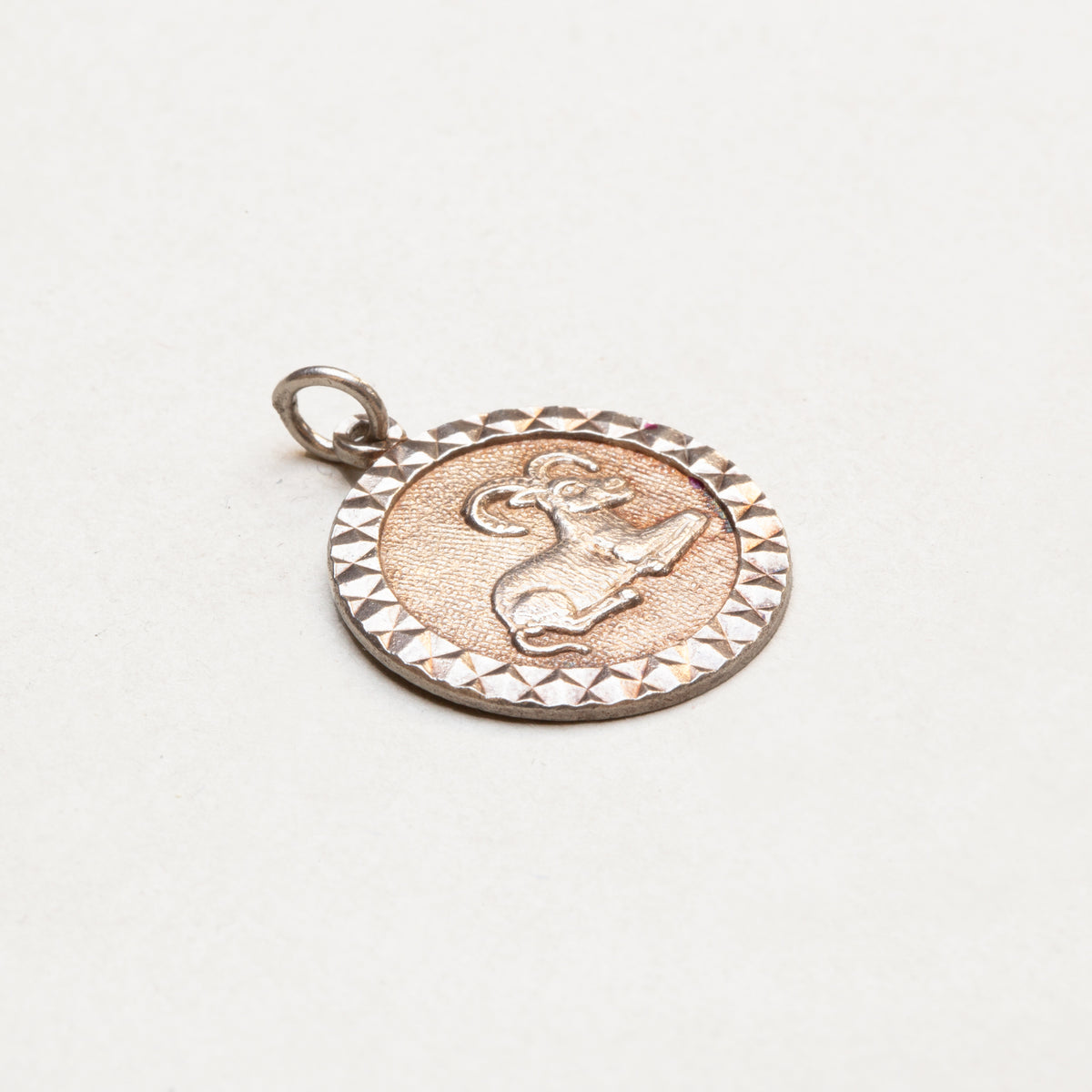 Vintage Silver Aries Pendant Charm