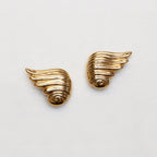 Vintage Givenchy Gold Tone Wing Clip-On Earrings