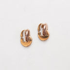 Vintage Givenchy Gold-Tone Sculptural Clip-On Earrings