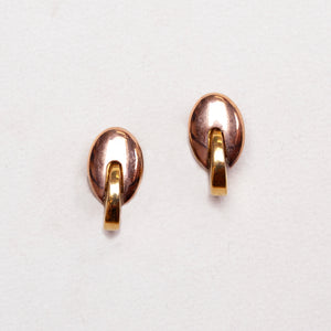 Vintage Givenchy Gold-Tone Sculptural Clip-On Earrings