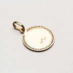 Vintage Gold St. Christopher Pendant with Black Diamonds
