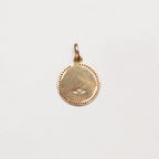 Vintage Gold St. Christopher Pendant with Black Diamonds