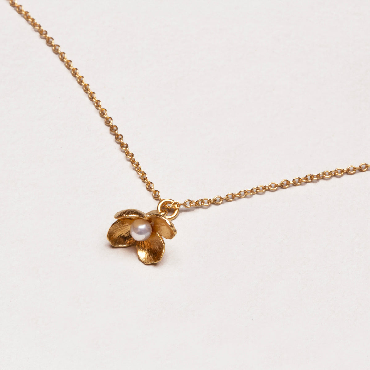 Alex Monroe Wildflower and Pearl Necklace