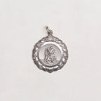 Vintage Sterling Silver St. Christopher Charm Pendant
