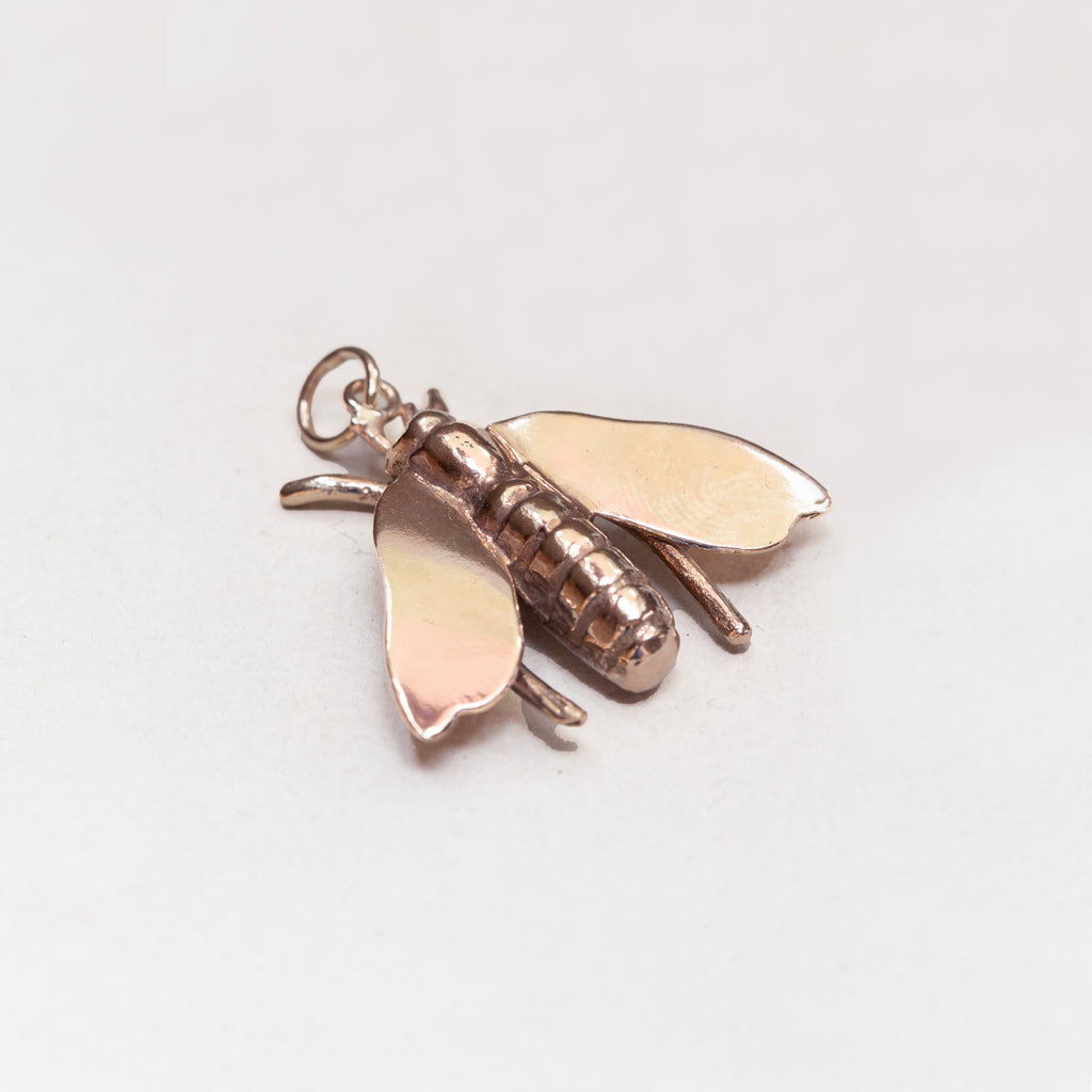 Vintage 9ct Gold Pendant Charms - Bee
