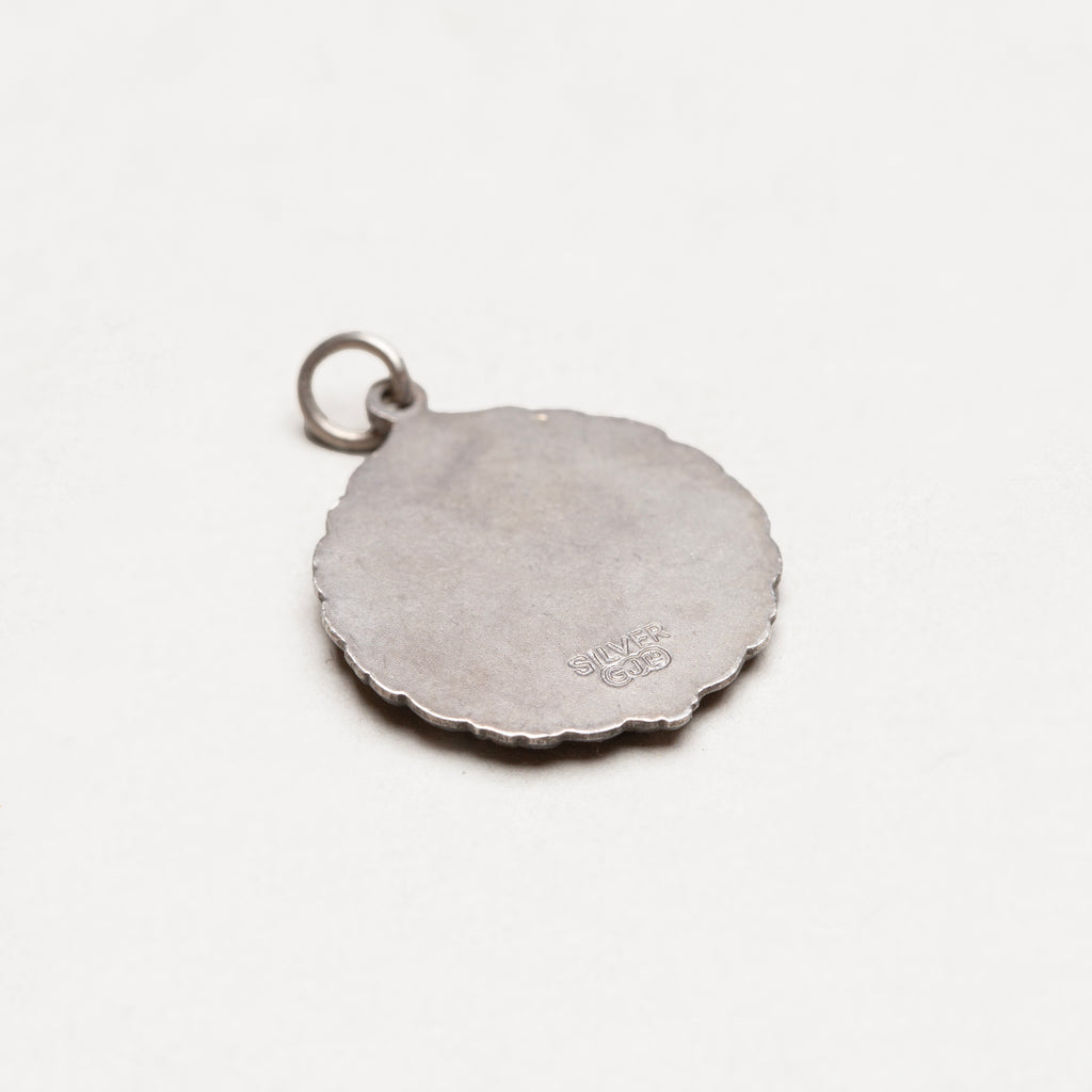 Vintage Sterling Silver St. Christopher Charm Pendant