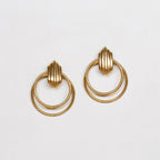 Vintage Givenchy Double Hoop Clip-On Earrings